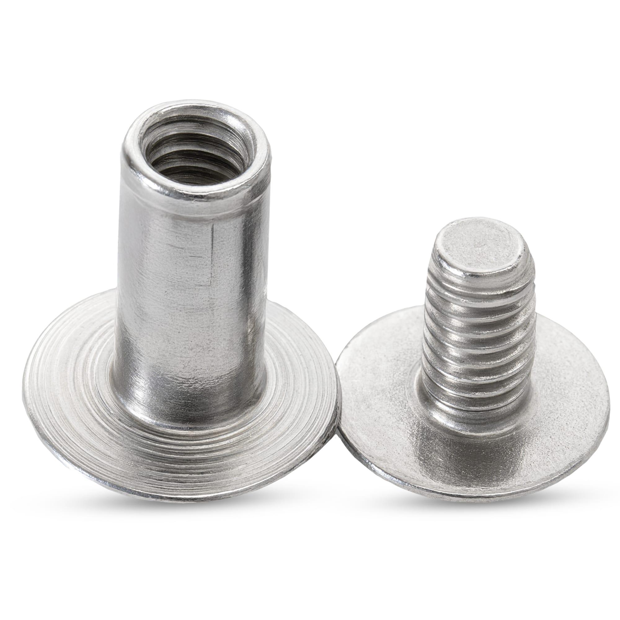 Neel Blue Chicago Screw Rivet Flat Head, Anti-Resistant Durable - 9x20mm, 10pcs in Dark Grey