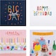 image 1 of Multipack of 20 in 4 Colourful Designs Birthday Cards