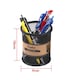 image 3 of Black and Silver Metal Wire Mesh Pen Holders | Multi