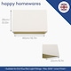 image 6 of Large Rectangular Cream Linen Fabric Lamp Shade for Table and Floor Lamp Bases | Cream | Cream | 1