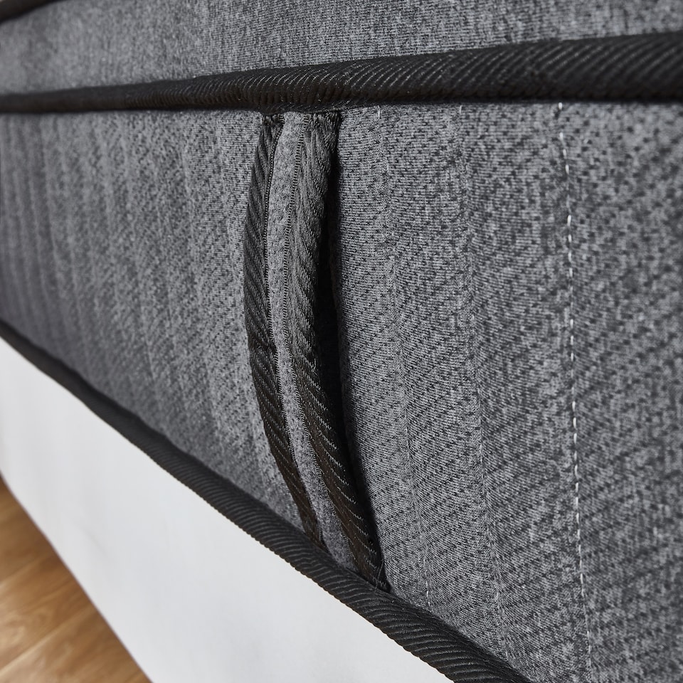 image 1 of Ezysleep 30cm Onyx Spring And Foam Hybrid Mattress - Cool Sensation Cover 5 Year Guarantee | Grey | Grey