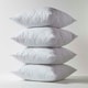 image 2 of Homescapes Cotton Rich Quilted Pillow Protectors - 65 x 65 cm - Pack of 4 White