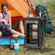 image 2 of Outsunny Camping Cupboard Aluminium Foldable Kitchen Station w/ Carrying Bag