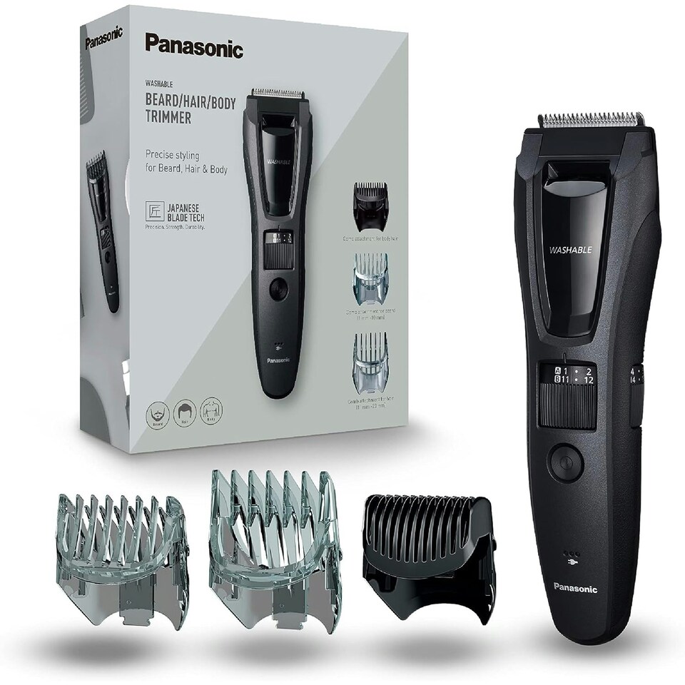 image 1 of Panasonic ER-GB62 Wet & Dry Electric Hair, Beard & Body Trimmer for Men