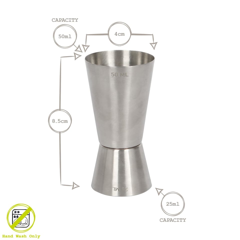 image 1 of Rink Drink Stainless Steel Jigger - 25/50ml