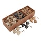 image 2 of Hill Interiors Wooden Heart Hanging Ornament (Pack of 90) - Brown/Black - One Size