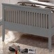 image 3 of 5ft King Size Grey Colour Finish Shaker Wood Wooden Bed Frame Bedstead High Foot End