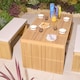 image 5 of Rowlinson Kyoto 4 Seat Dining Set with Cushions Multi