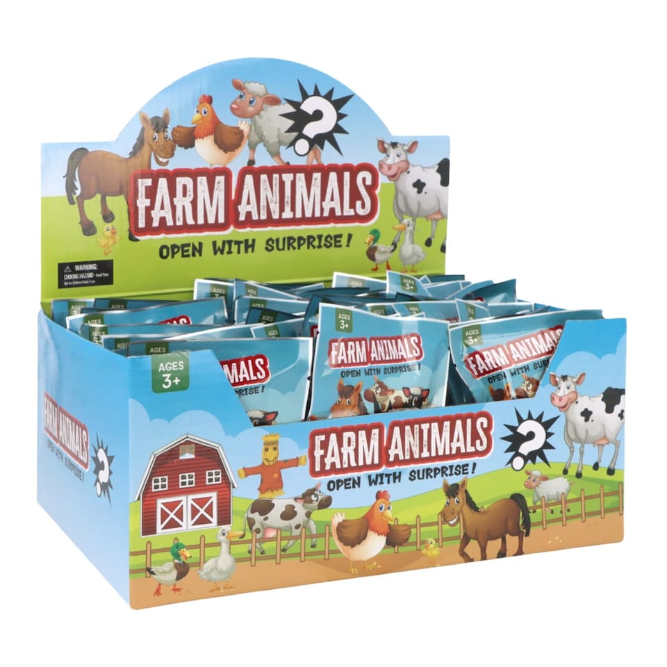 image 1 of Farm Animal Toy Blind Surprise Bags - Pack of 24