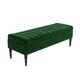 image 4 of Safar 120cm Ottoman Storage Bench - Plush Velvet Shoe Bench - Forest Green Lined Upholstery Storage Footstool