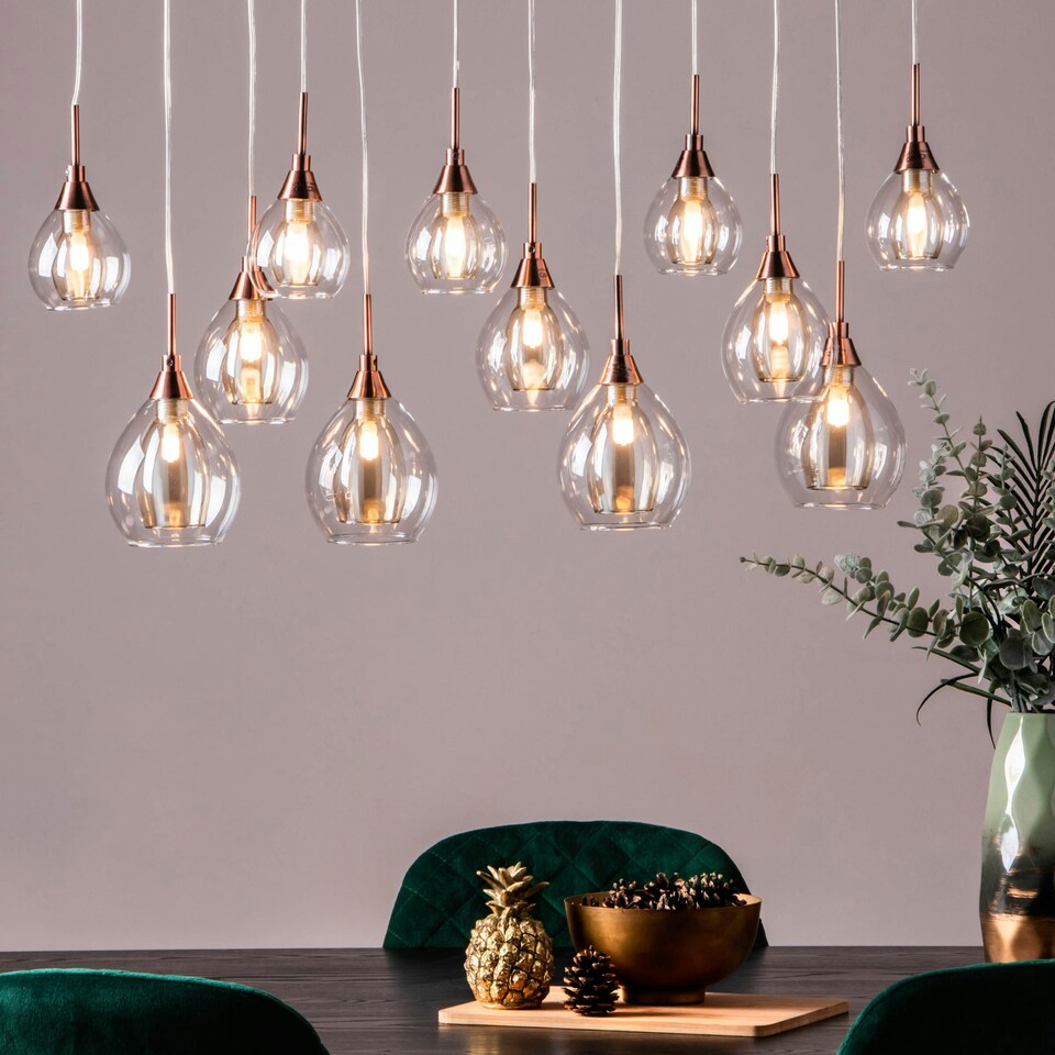 image 1 of BHS Carmella Diner Ceiling Pendant Bar | Copper | Copper | 1