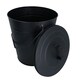 image 3 of Coal Bucket With Lid, 5" Shovel & Gloves Metal Ash Tidy Bin Coal Fire Log Burner