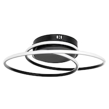 BHS Pei LED Ceiling Light | Black | Satin Black | 1