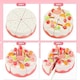 image 5 of Pretend Cutting & Decorating Birthday Cake Tea Party Play Set – 83-Piece Dessert & Afternoon Tea Role Play Set with Light-Up Candle