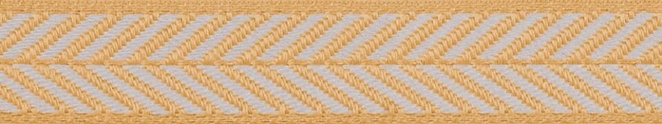 Berisfords Ecru 16mm Herringbone Woven Ribbon for Dressmaking - per metre