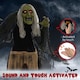 image 6 of HOMCOM 160cm 63 Witch Outdoor Halloween Decoration, Halloween Animatronic with Sound Activated, Light Up Eyes, Sound Effects, Animated Prop for Haunted House