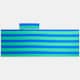 image 5 of OHS Stripes Beach Towel with Bag Quick Dry Absorbent Travel Spa | Multi | Blue/Green | One size