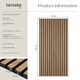 image 6 of Acoustic Wall Panels with Wood Veneer Slats, Thick Felt and Easy to Install | Brown | oak | 120 x 60 x 120 cm | 2