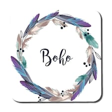 Boho style wreath feathers (Coaster)