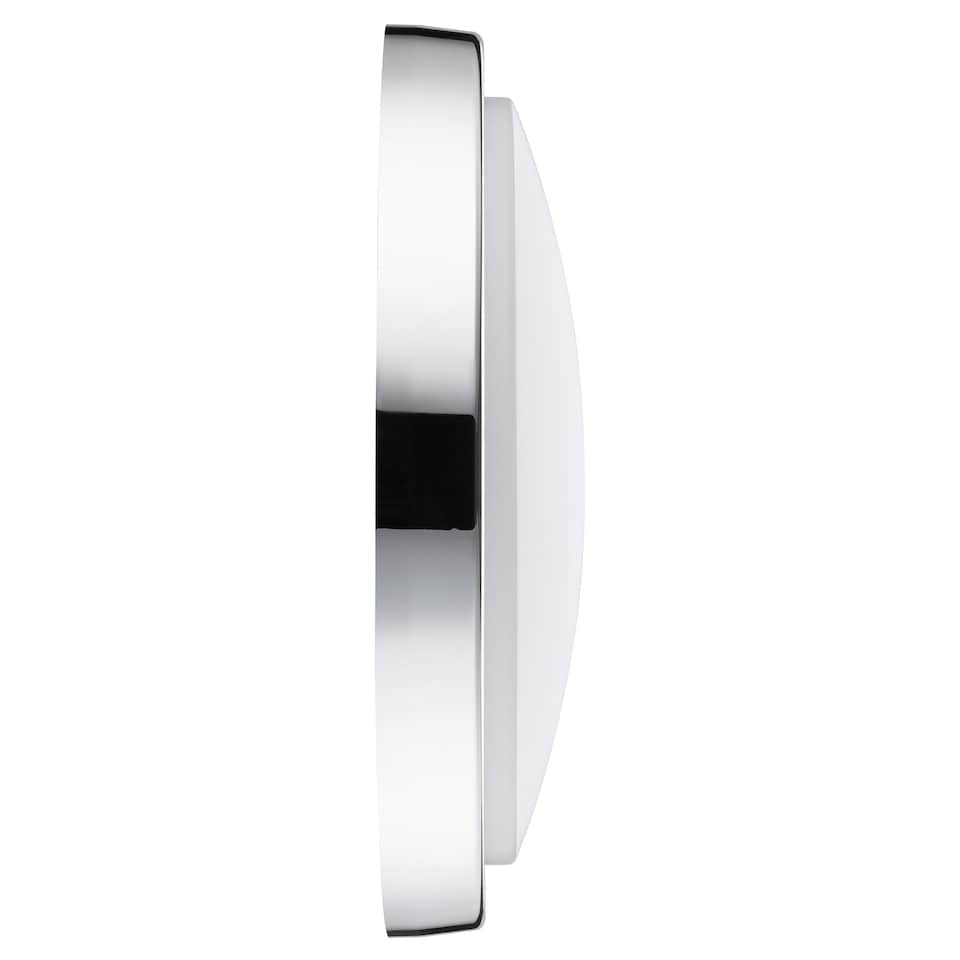 image 1 of Luceco Indoor Bulkhead Light with White & Chrome Bezels, 2800lm