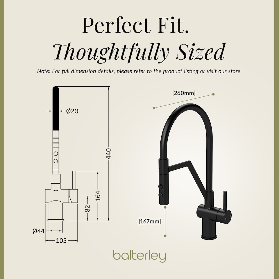image 1 of Rana Kitchen Mono Mixer Tap - Spout Single Lever Matt Black | Black | Matt Black | 1