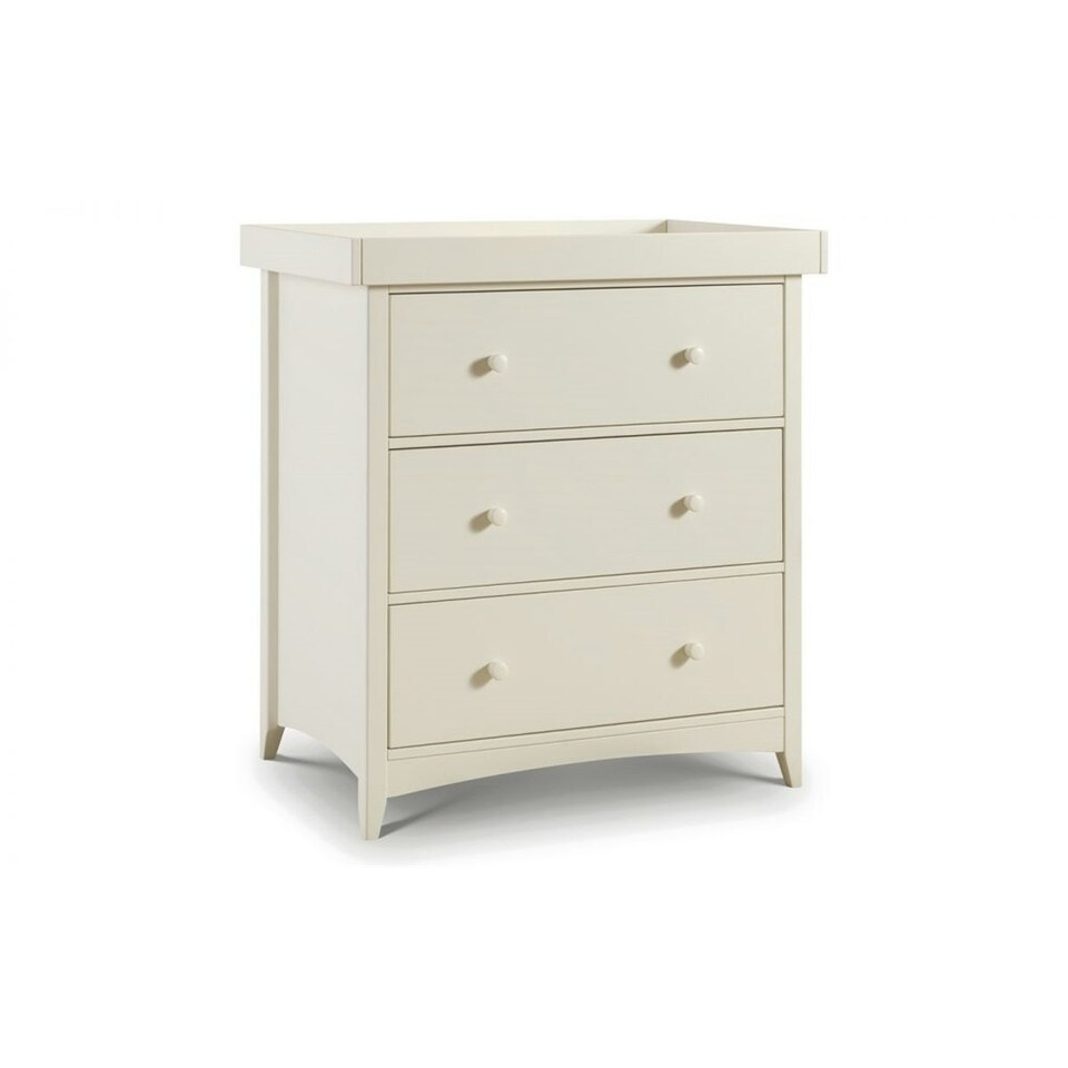 image 1 of Stone White 3 Drawer Changing Station