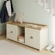 image 5 of GFW Lancaster 2 Door Shoe Bench - Cream