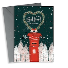 Pretty Christmas Card - Girlfriend