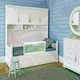 image 2 of Safetots Narrow Wooden Bed Guard, White, 38cm High x 90cm Wide, Toddler Bedrail for Safety, Secure Child Bed Rail