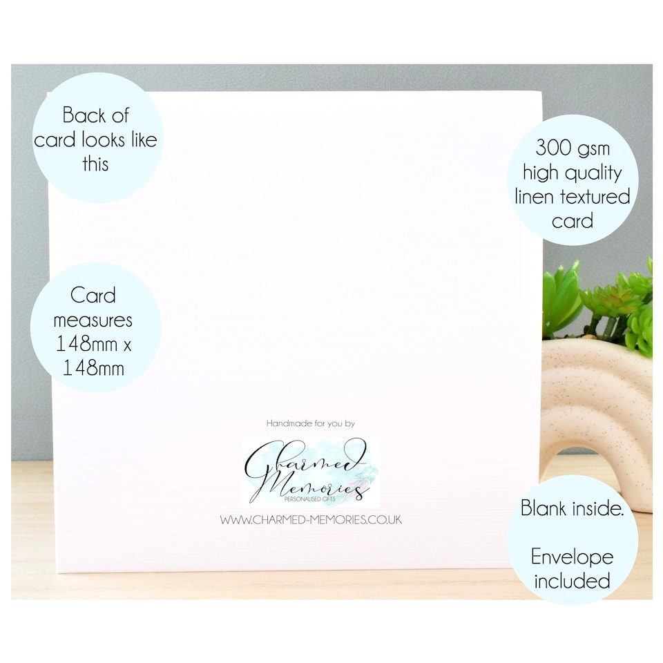 image 1 of Thank You For Being Part Of My Story Greeting Card - Eucalyptus Floral Wreath