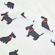 image 2 of Homescapes Scottie Dog Digitally Printed Cotton Duvet Cover Set - Super King | White | Super King