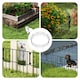 image 8 of Levede 10 Pack Metal Garden Fence Decorative Animal Barrier Outdoor Pet Border | Black