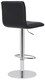 image 4 of Deluxe Aldo Black Bar Stool - Adjustable Swivel Home & Breakfast Bar Stool