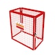 image 3 of Red Gas Bottle Collapsible Mesh Cage - 90cm x 80cm x 43cm