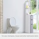 image 5 of HOMCOM Tall Bathroom Storage Cabinet with Shelf and Drawers, White, Grey