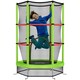 image 9 of HOMCOM Kids Trampoline Mini Bouncer w/ Enclosure Net for 3-6 Years Green
