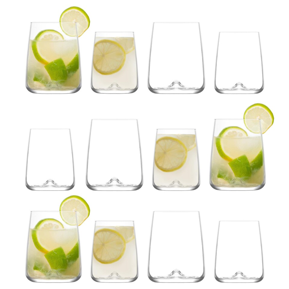image 1 of LAV 12pc Terra Glassware Set - Clear | Clear | Clear | 12
