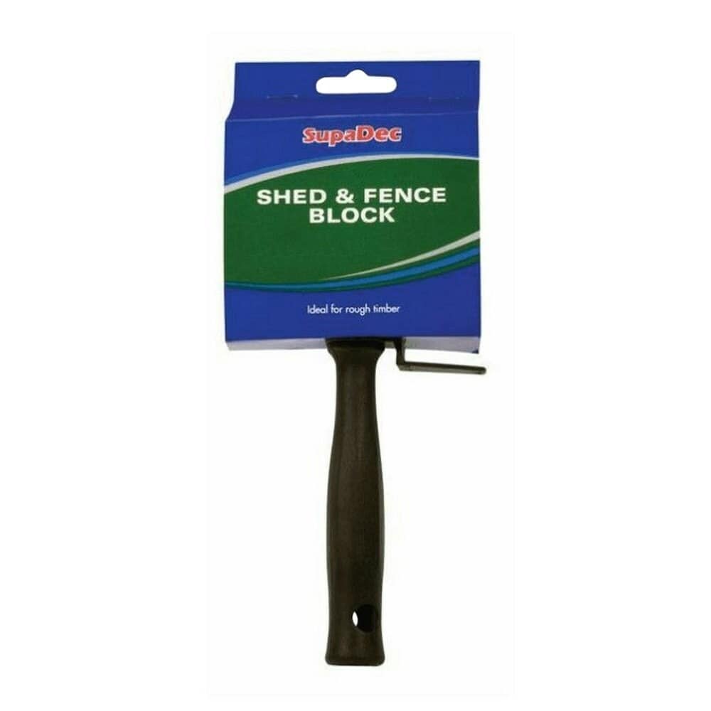 SupaDec Shed And Fence Brush - Green - 100mm
