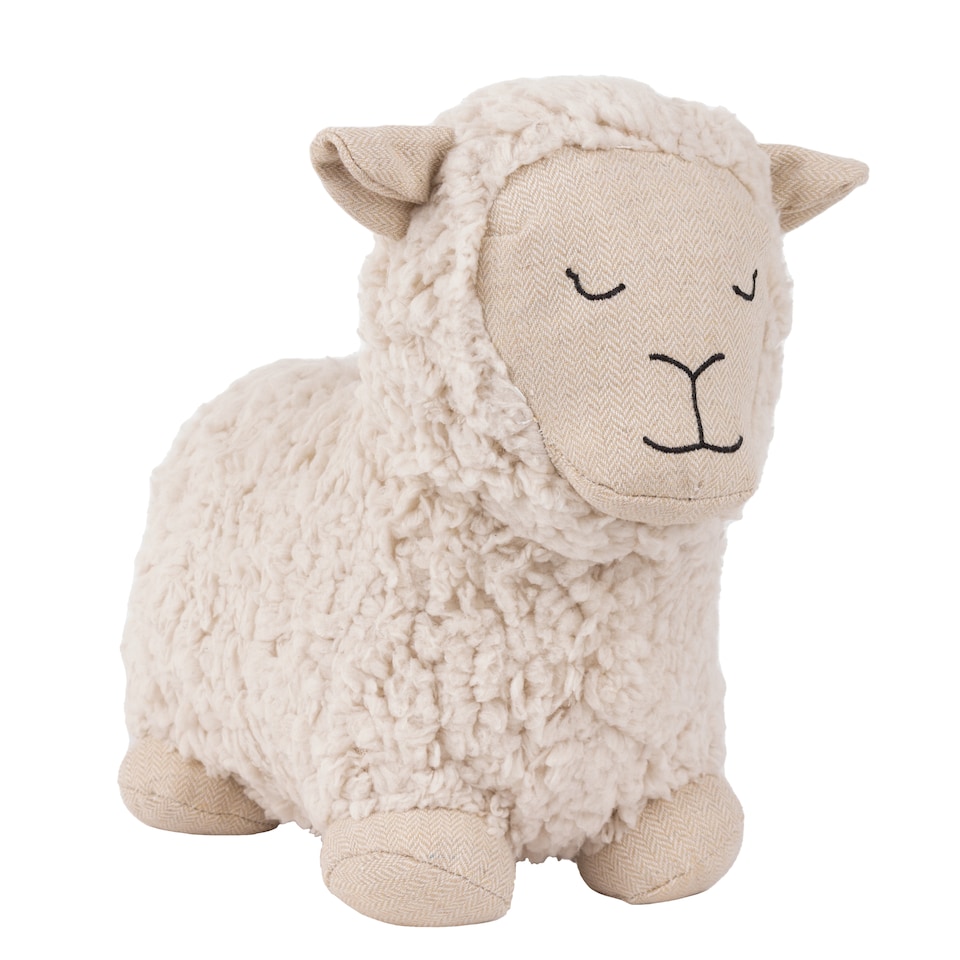 image 1 of Paoletti Sheep Boucle Fleece Novelty  Door Stop