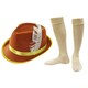 image 1 of Brown Bavarian Hat and Socks Brown | One Size