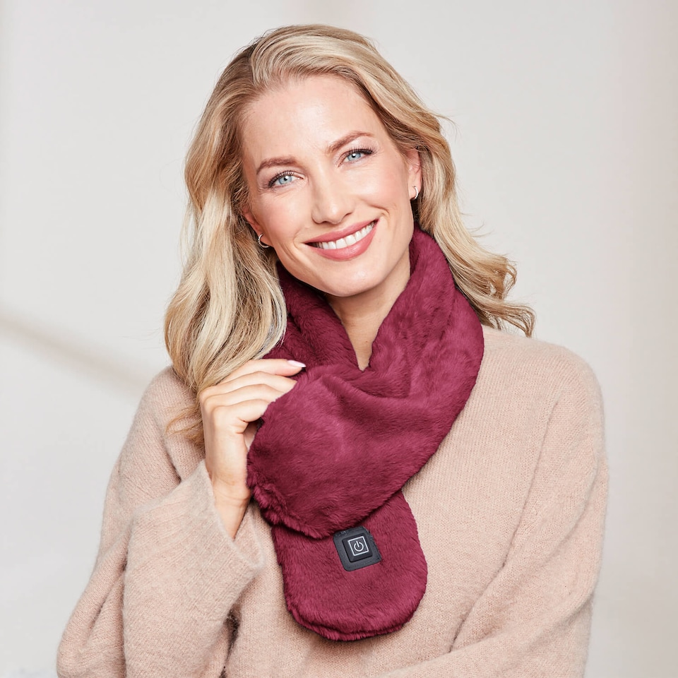 image 1 of Coopers Of Stortford Heated Fleece Scarf Rechargeable 3 Heat Settings