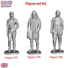Trackside Unpainted Figures Scenery Display 3 x Figures Set 81 New 1:32 WASP