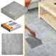 image 10 of NOVECRAFTO Vinyl Floor Tiles Self Adhesive – 12x12in Peel and Stick Flooring for Kitchen, Bathroom & Living Room – Grey Granite Effect Design Grey | 5.57 sqm