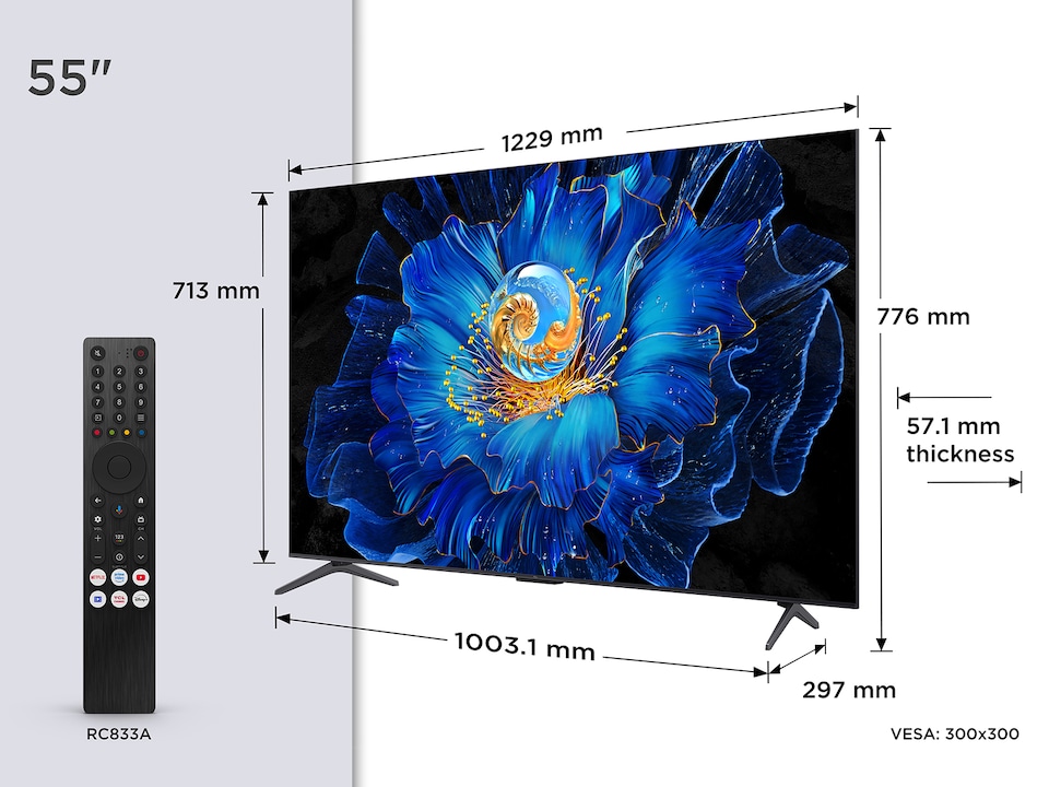 image 1 of TCL C6KS 55C6KS-UK TV 139.7 cm (55") 4K Ultra HD Smart TV Wi-Fi Metallic