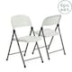 image 1 of Harbour Housewares Folding Trestle Chairs - White - Pack of 6