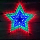 image 2 of 50cm Multi Colour LED Window Star Light Up Indoor/Outdoor Christmas Decorations