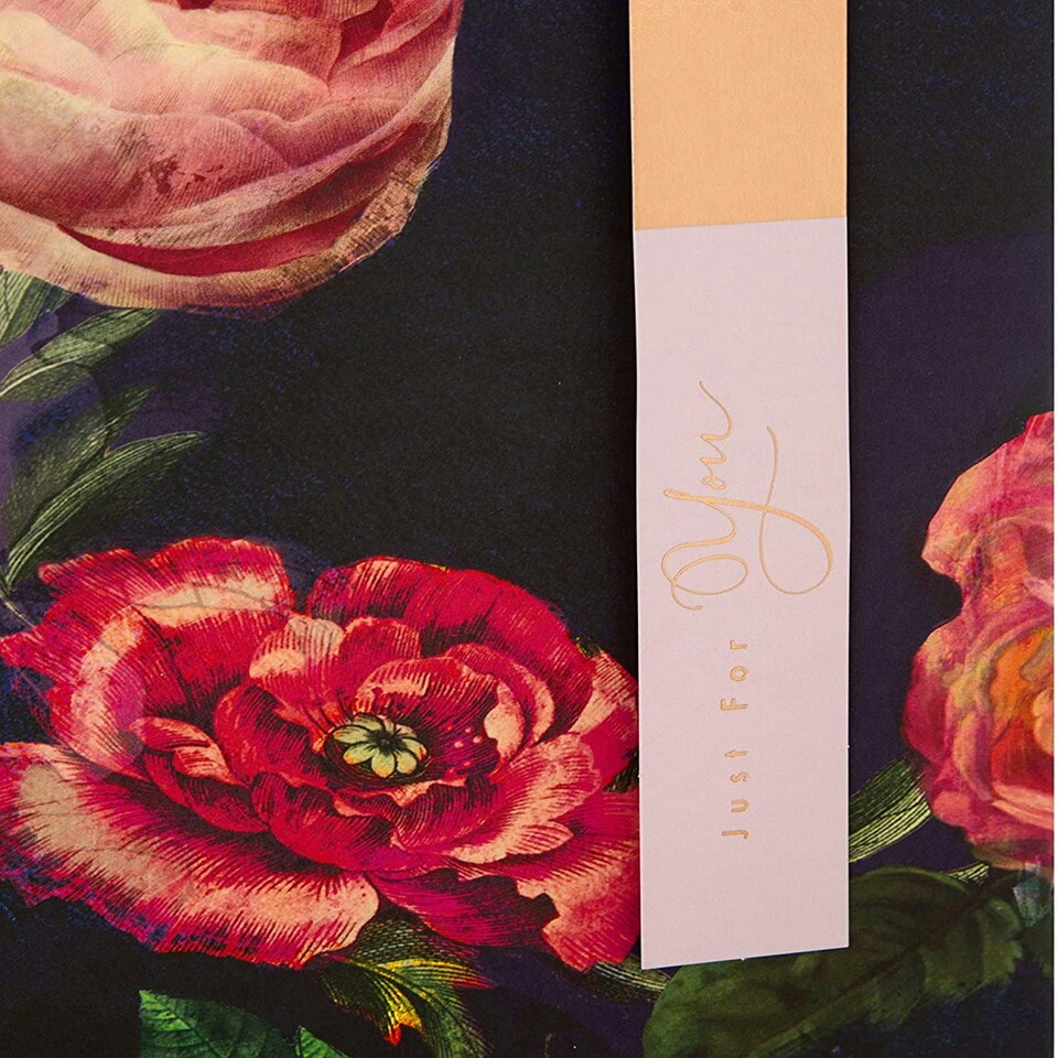 image 1 of Dark Floral Design Multi-Occasion Bottle Bag