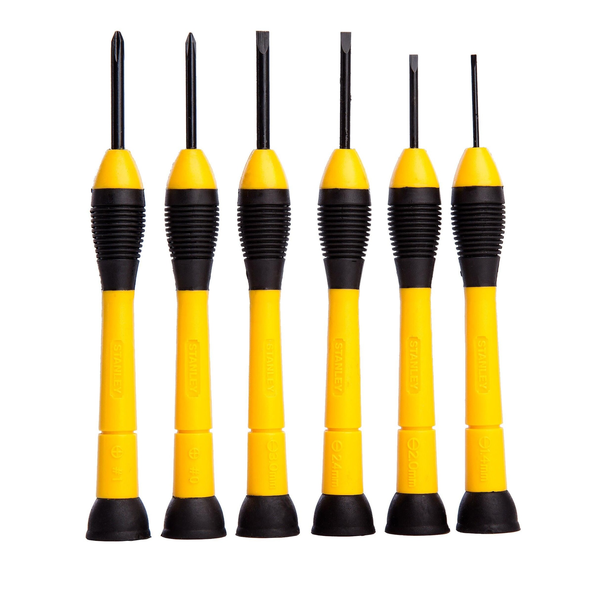 Stanley Precision Screwdriver Set (Pack of 6) Yellow Yellow/Black One Size 1