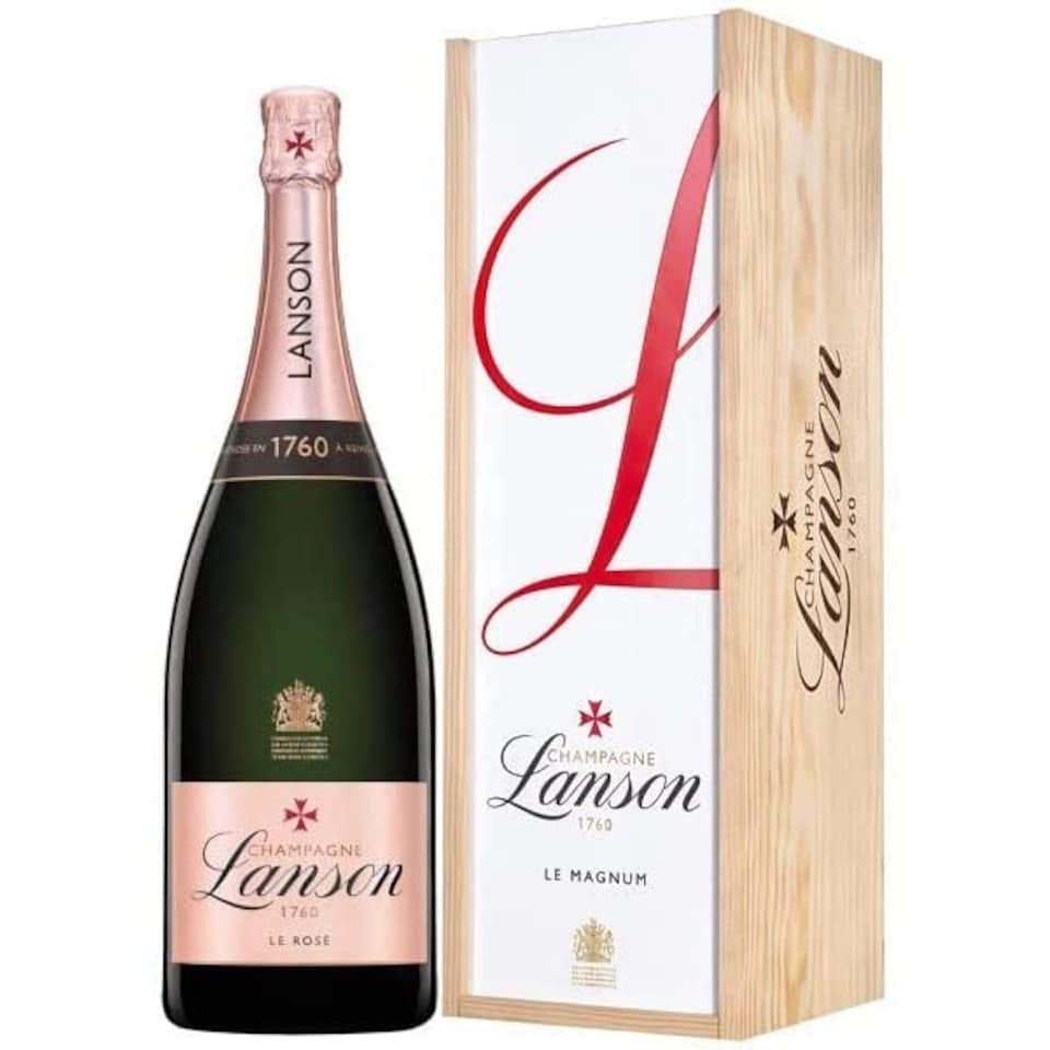 Lanson Le Rose Creation Champagne Magnum (1.5 litre) in Lanson Wood Box