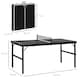 image 3 of SPORTNOW 5ft Mini Table Tennis Table, Folding Ping Pong Table with Net and Aluminium Frame, Portable Ping Pong Game Set for Indoor Outdoor Use, Black